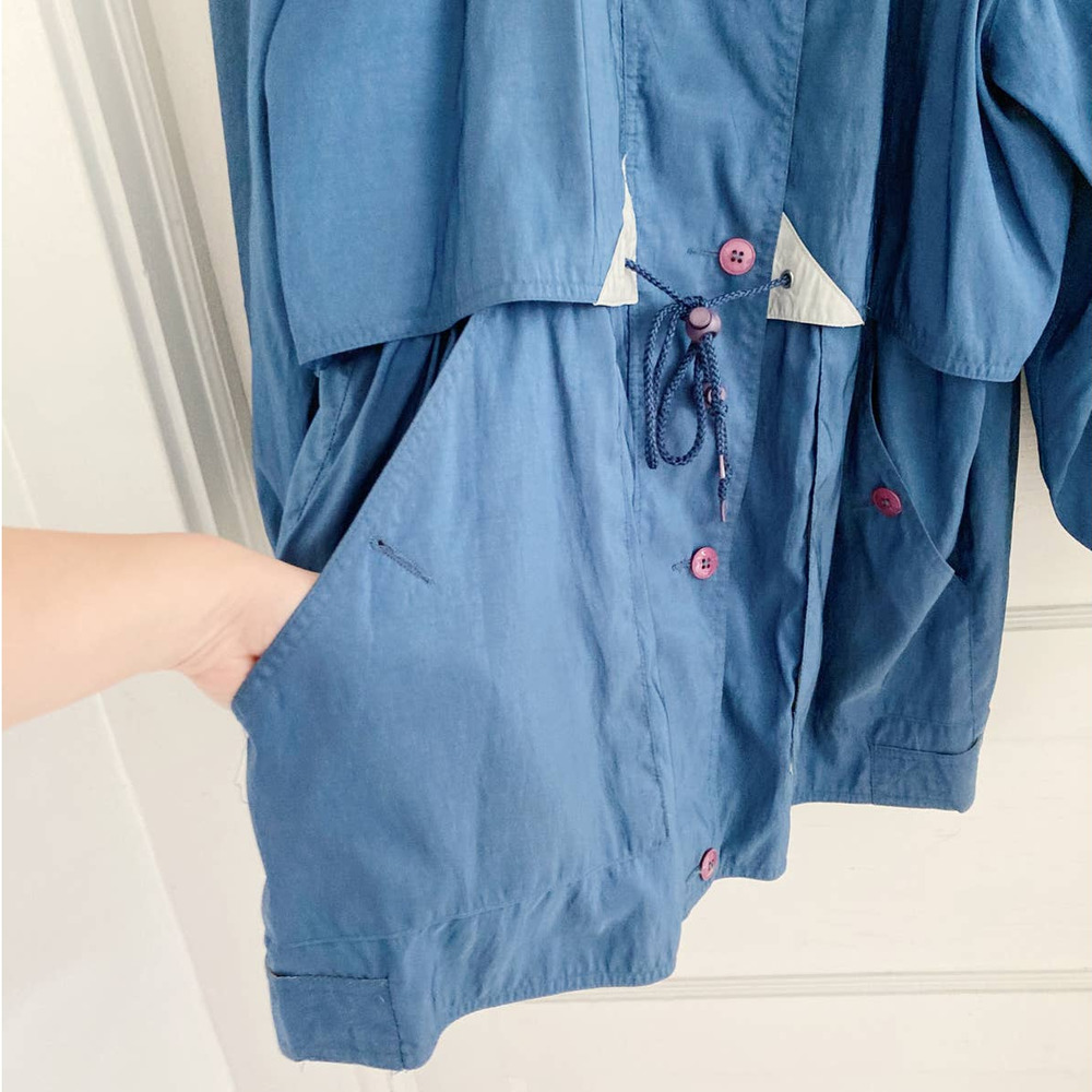 Vintage Forecaster of Boston Blue Longline Windbreaker Lightweight Jacket - Picture 9 of 13